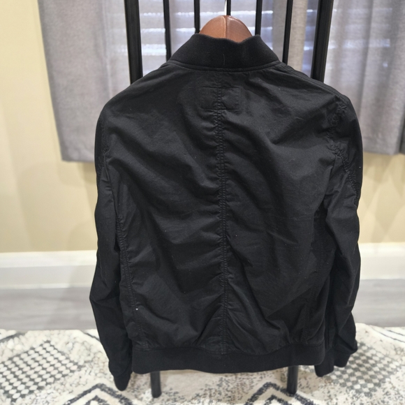 All Saints Classic Black Bomber Jacket - Picture 5 of 5